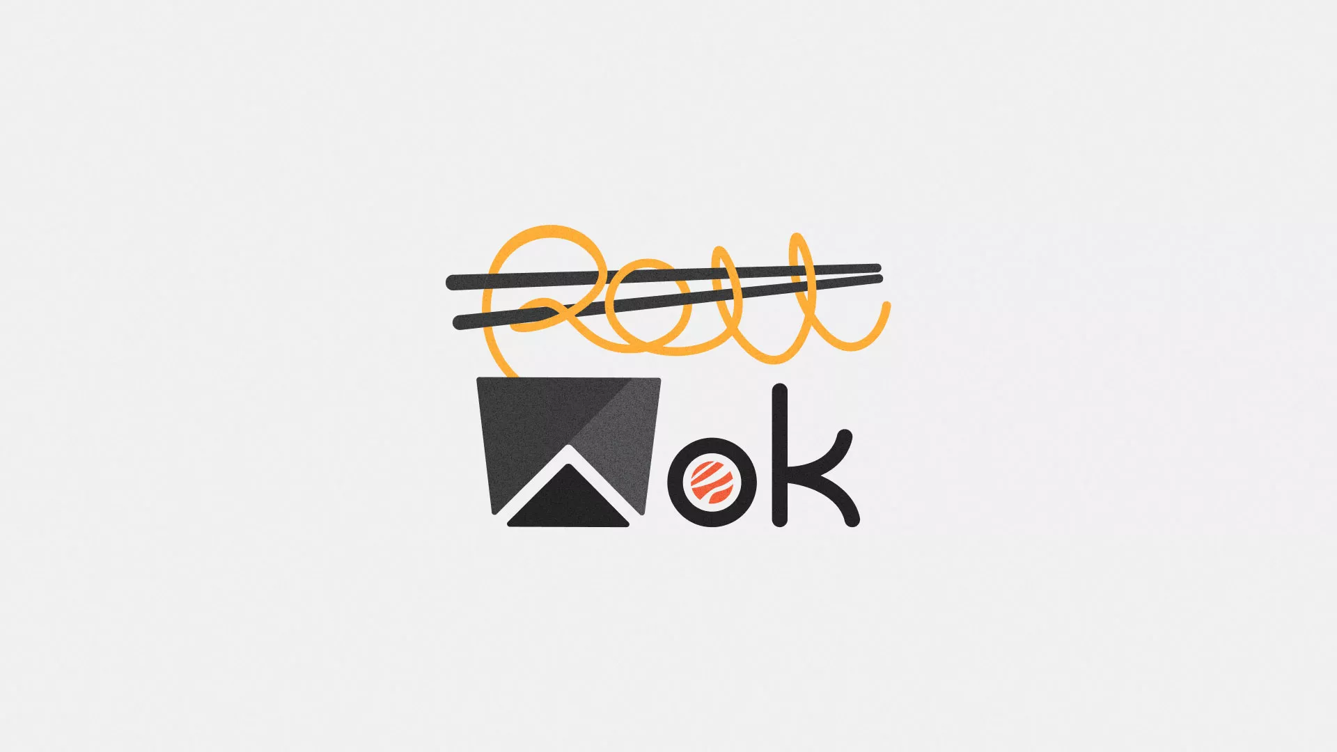 Разработка логотипа в Фролово для суши-бара «Roll Wok Club» Разработка логотипа в Фролово для суши-бара «Roll Wok Club»